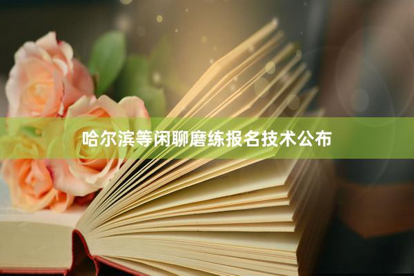 哈尔滨等闲聊磨练报名技术公布
